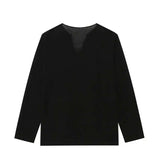 Slim Fit V-Neck Long T-Shirt