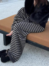Vintage Grunge Knitted Wide Leg Pants