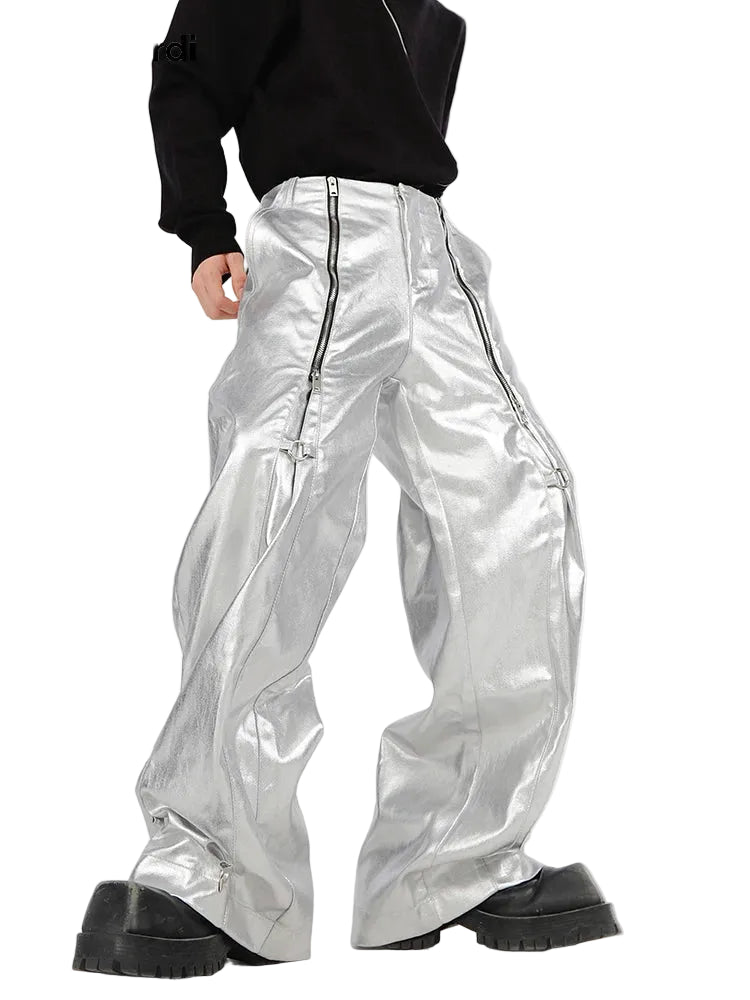 Y2K Cyber Parachute Pants