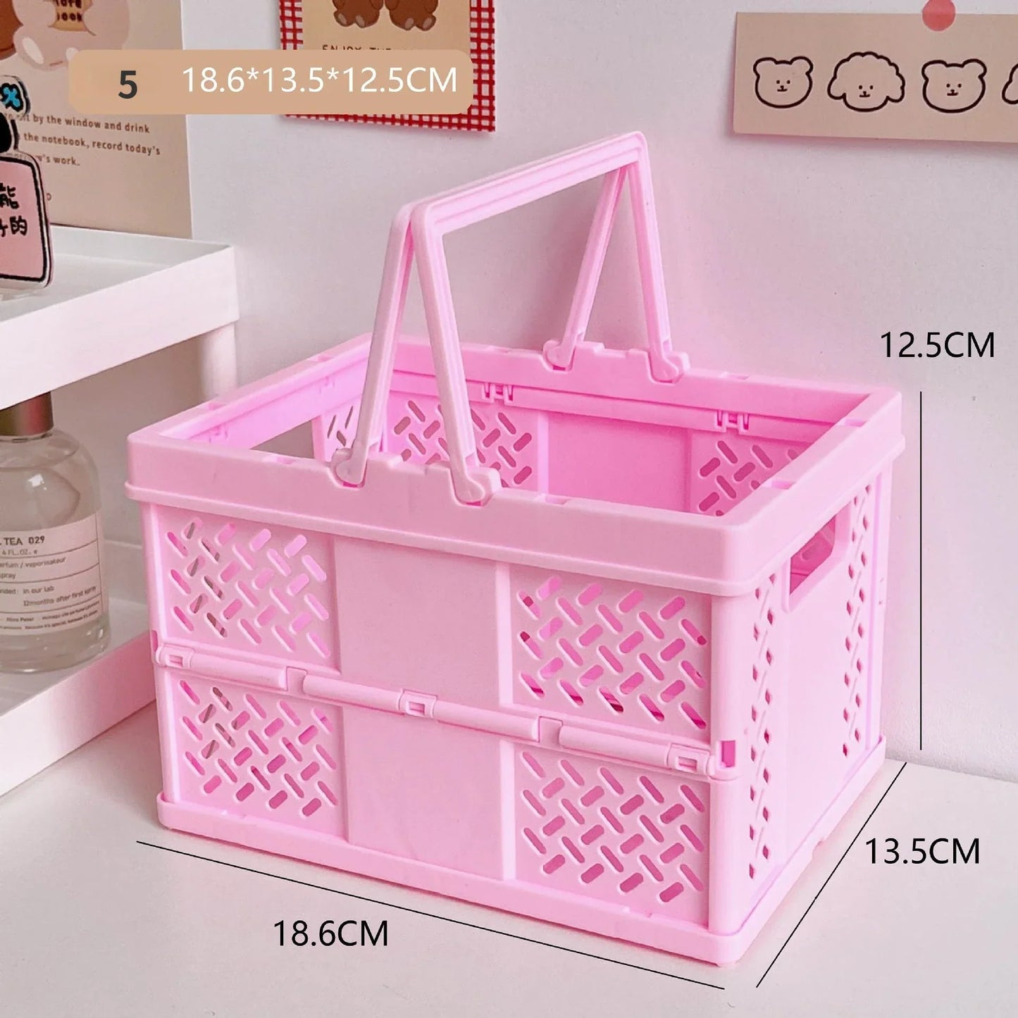 Pastel Folding Storage Basket