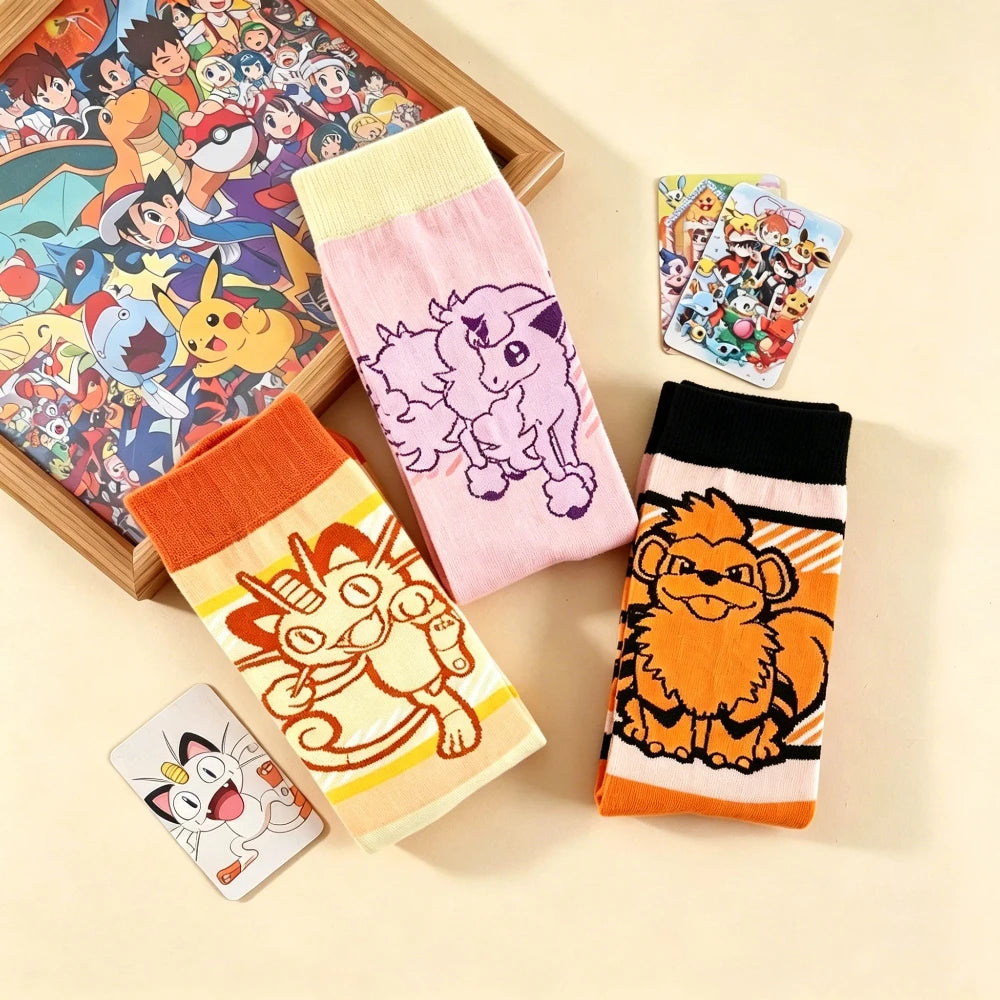 3 Pairs Anime Socks