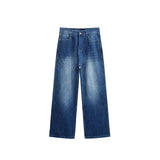 Cowboy Washed Faded Stretchable Jeans