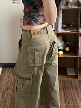 Pantalones Cargo Informales Vintage para Mujer