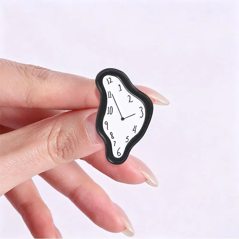 Melting Clock Dali Inspired Pin