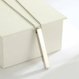 Vertical Rectangular Bar Necklace