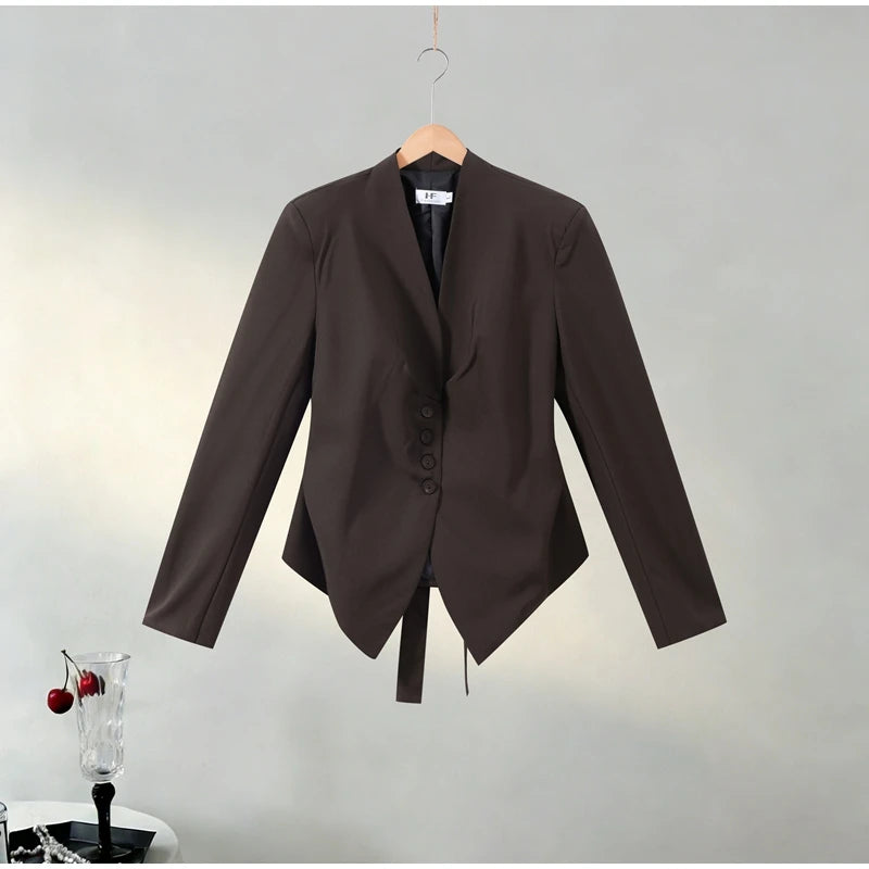 Women Single Breasted Blazer