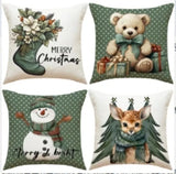 Vintage Christmas Pillow Covers