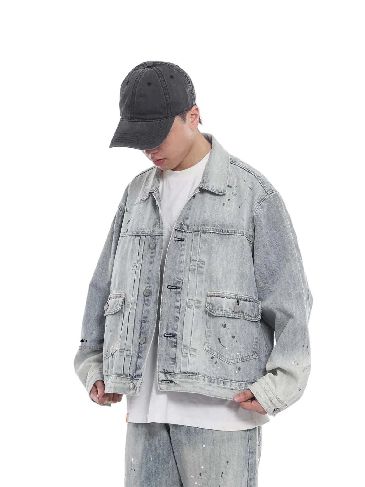 Y2K Double-Collared Denim Jacket
