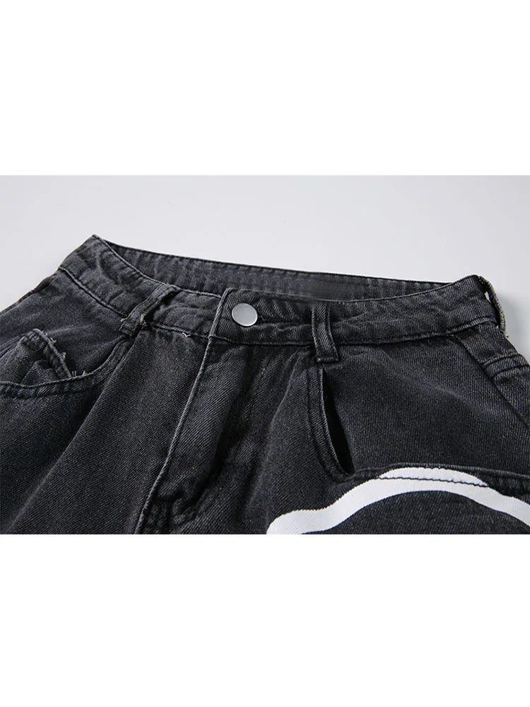 Loose Wide Leg Denim Jeans
