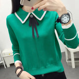 Contrasting Colorful Long Sleeved Top