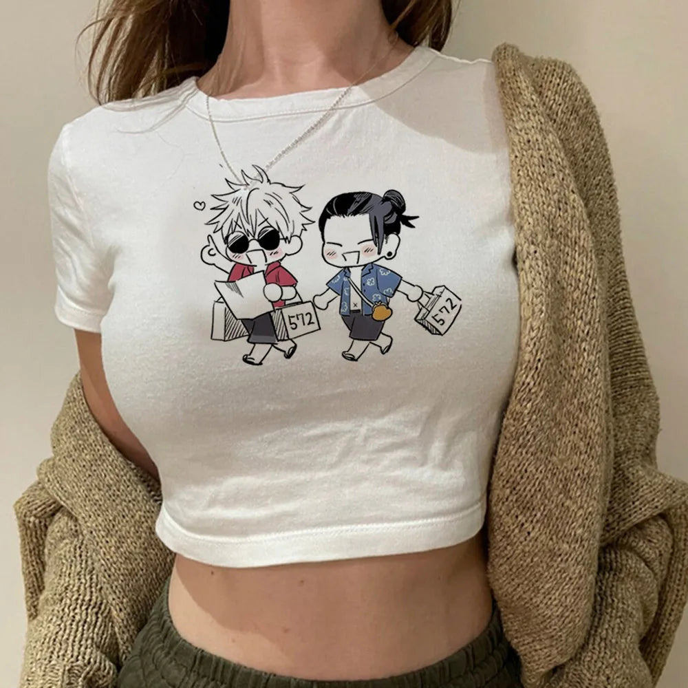 Y2K Vintage 90s Kawai Crop Top
