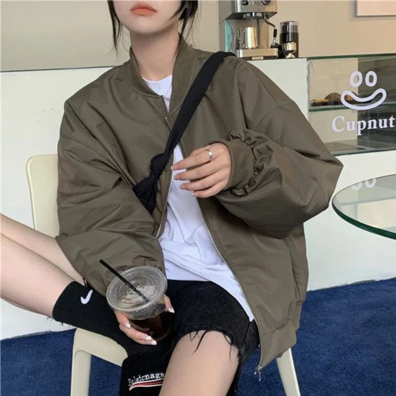 Windbreaker Korean Y2k  Jacket