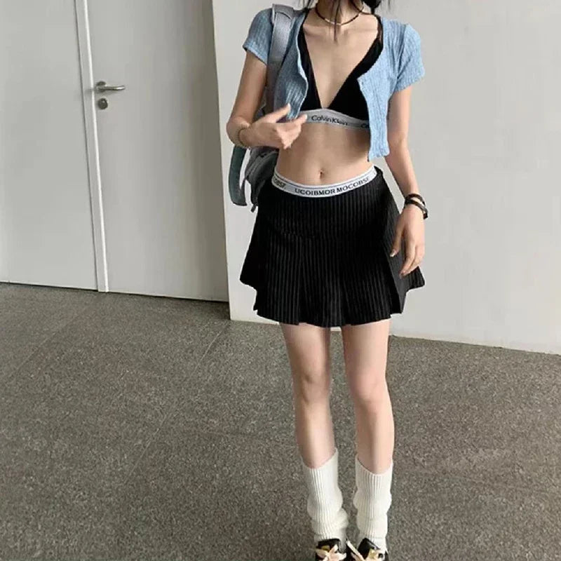 Y2K Baddie Leopard Crop Top