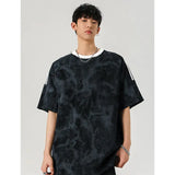 Retro Striped Tie-Dyed Loose T-Shirt