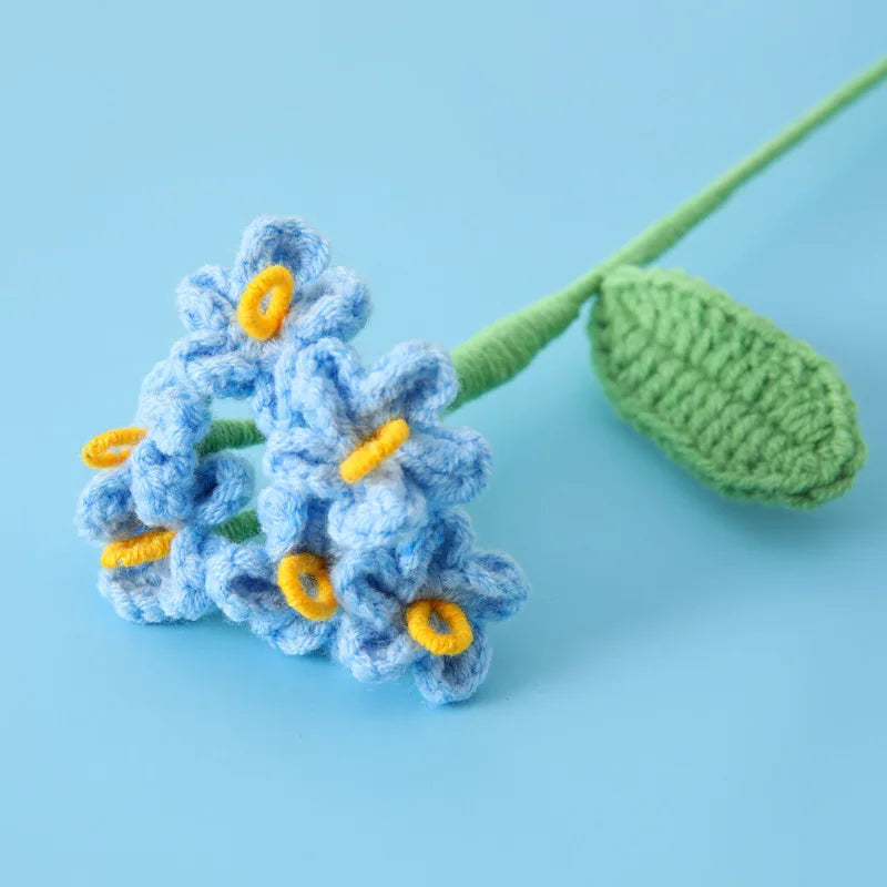 Handwoven Knitted Graduation Cute Mini Bouquet Flower