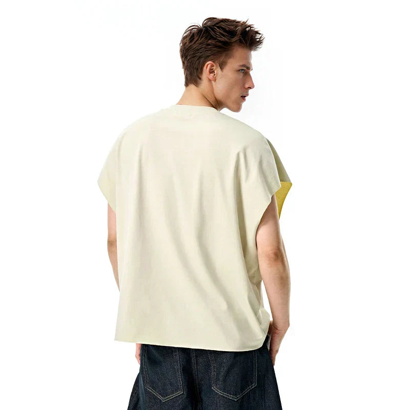 Cooling Dual Tone Tank Sleeveless Top