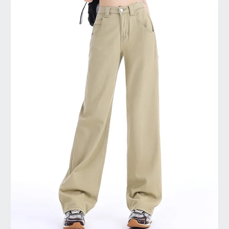 High Waist Wide Leg Women's Jeans