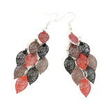 Vintage Hollow Leaves Shiny Earrings