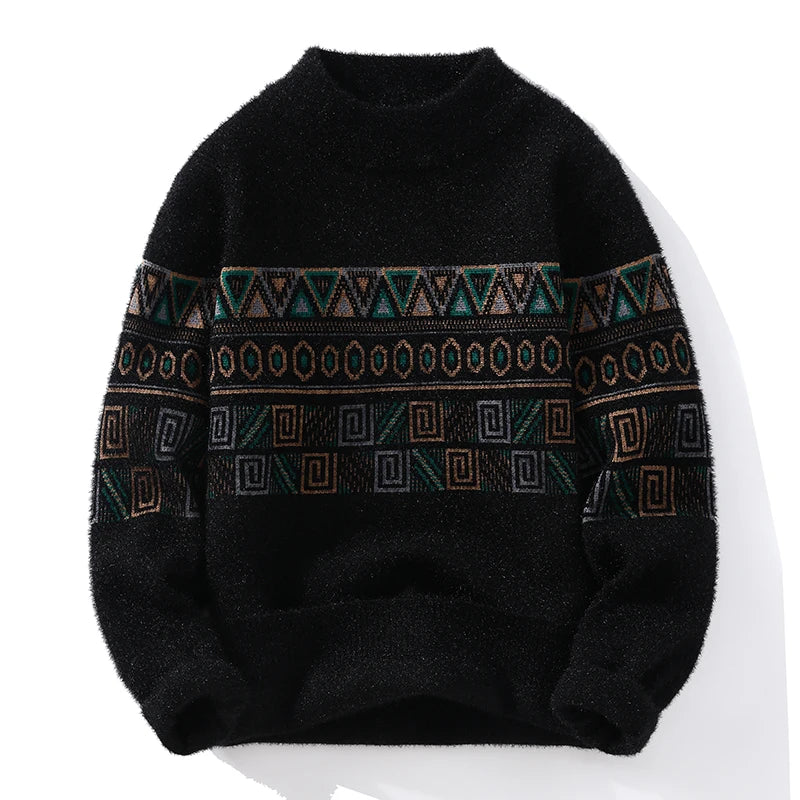 Geometric Pattern Ancient Sweater