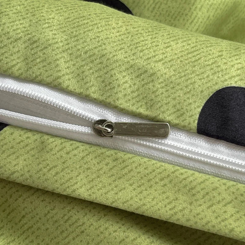 Bettwäsche-Set Salbeigrün mit Tupfen