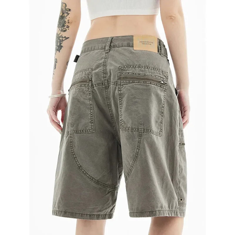 Y2K Green Cargo Shorts