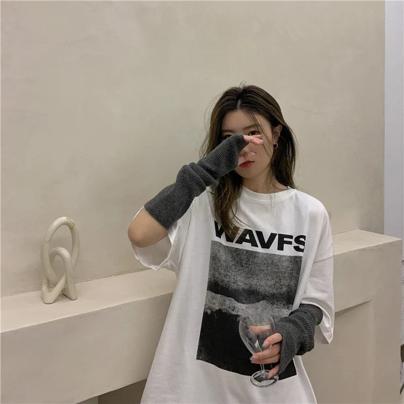 Camiseta de chica suave, creativa y moderna