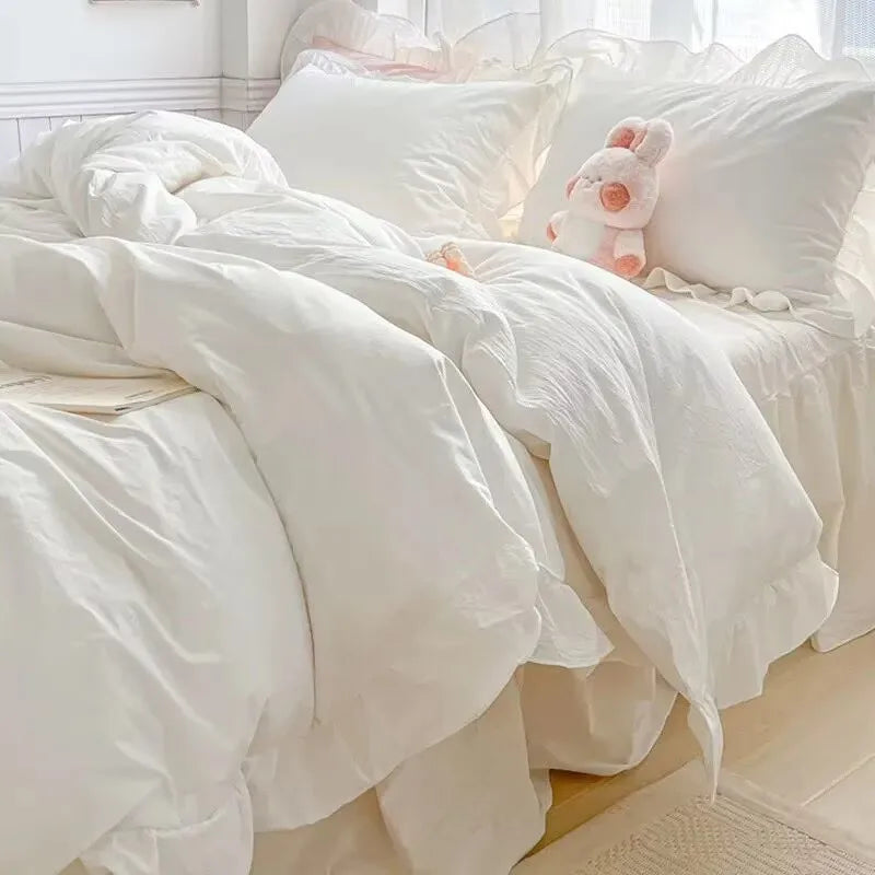 Ruffle Lace Princess Style Bedding Sets