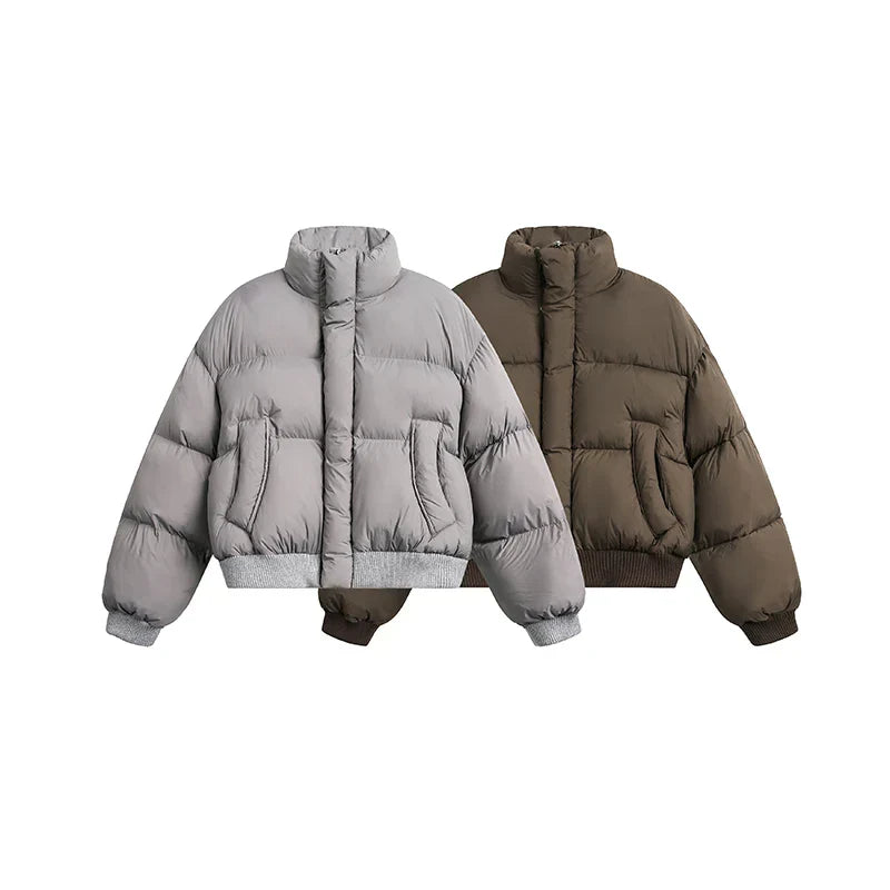 Chaqueta acolchada gruesa corta