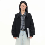 Corporate Girlie Minimalist Business Bomber Jacket
