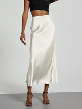 Y2K Chic High Waist Satin Party Skirt