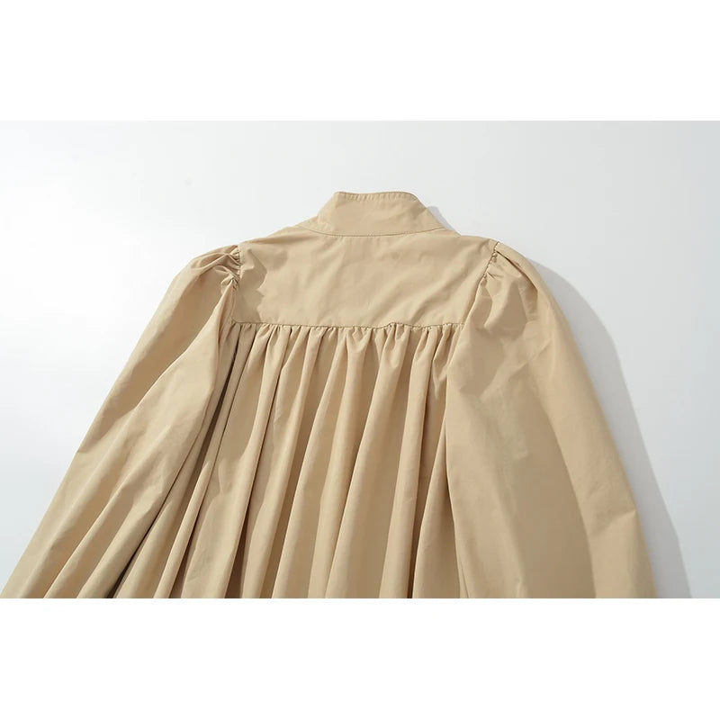 Elegant Style Pleated Shirt For Women