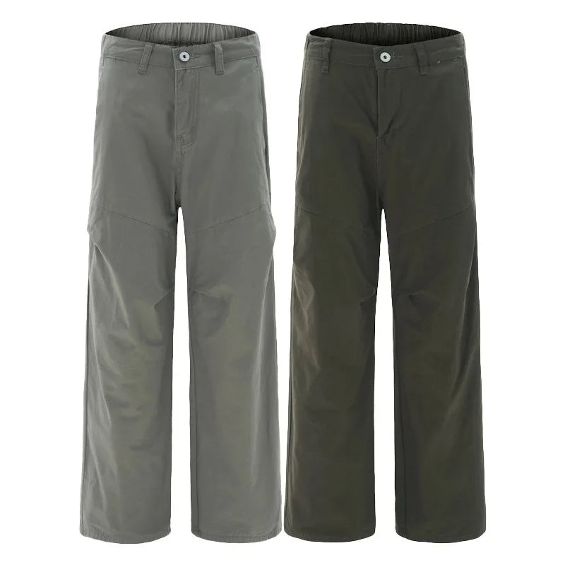 Wide-leg Pleated Lightweight Pants