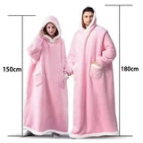 Christmas Flannel Hooded Blanket Pyjamas