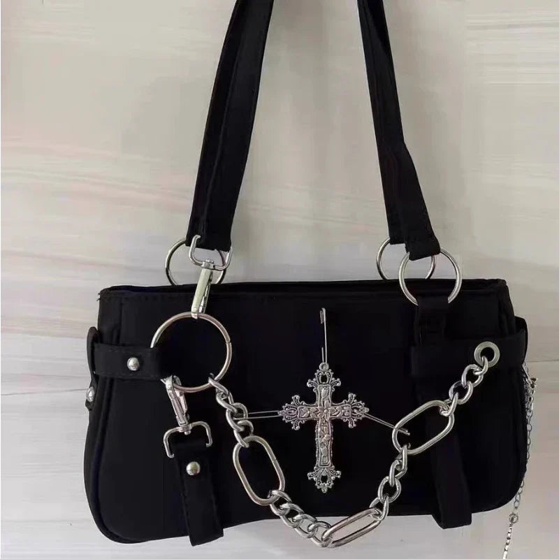 Y2k Aesthetic Cross Chain Bags