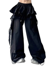 Patchwork Black Cargo Pants