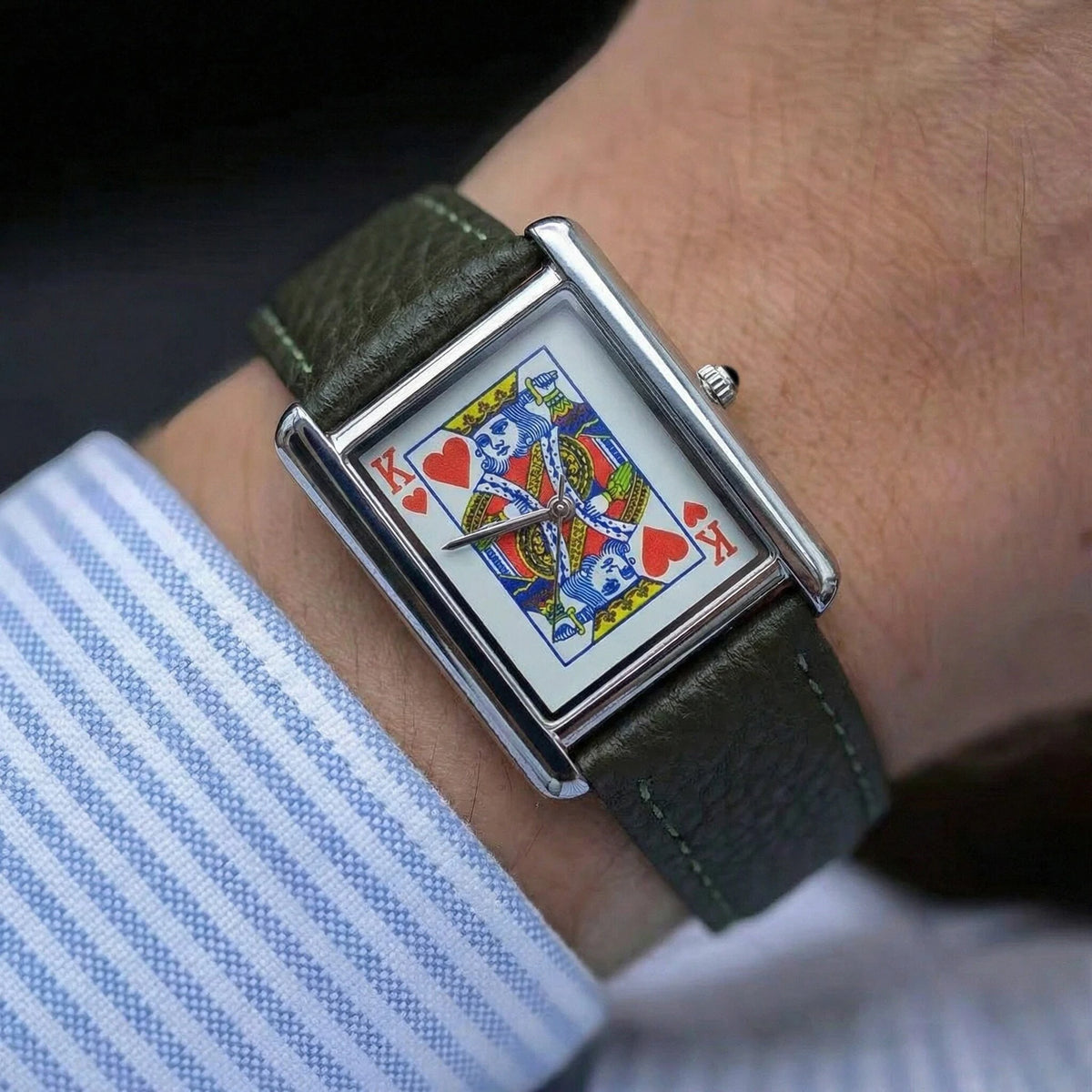 King Card Leather Watch