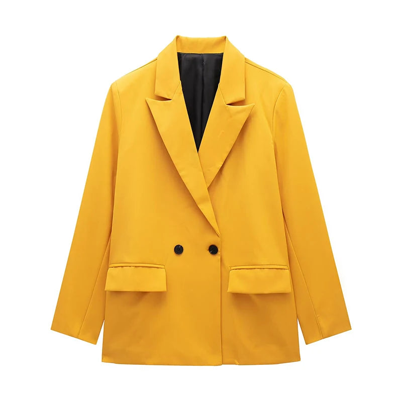 Women Double Breasted Old Money Blazer