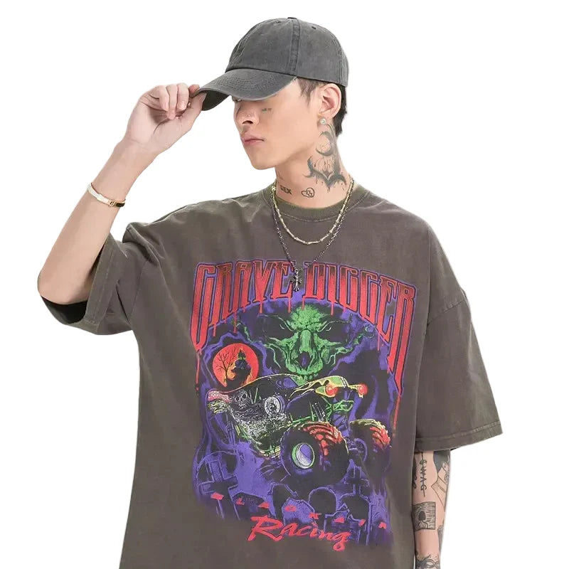 Devil Racing Hip Hop Oversize T-Shirt