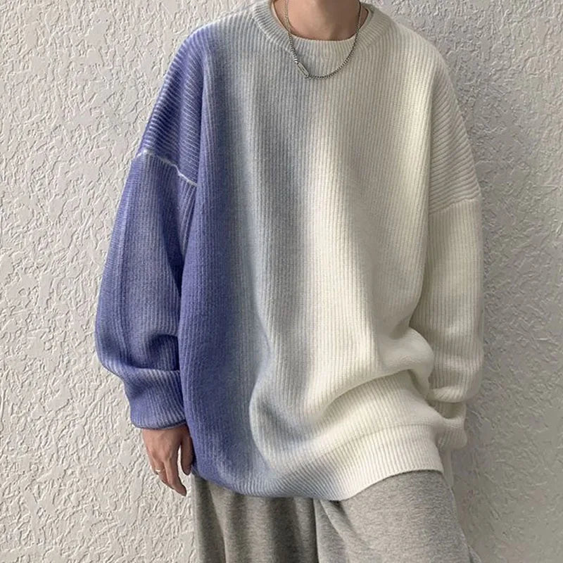 Y2K Farbverlauf Lockerer Pullover