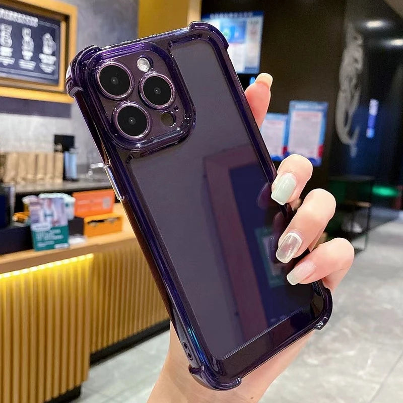Shockproof Transparent Case For iPhone