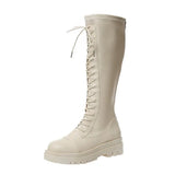Lolita Zipper Thick Sole Zipper Boots