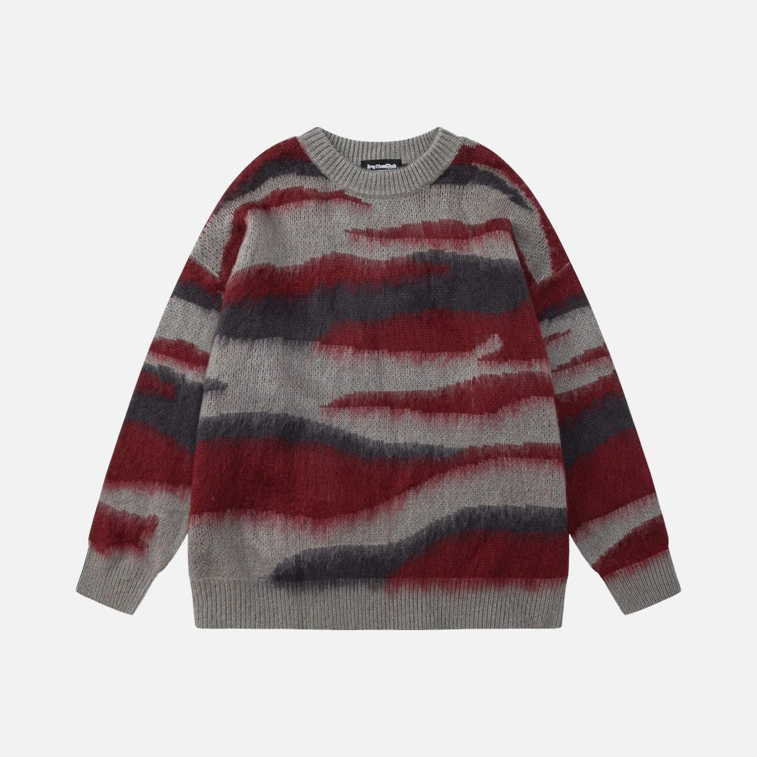 Zebra Pattern Cozy Sweater