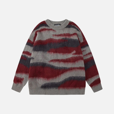 Zebra Pattern Cozy Sweater