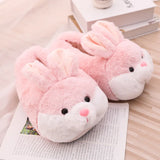 Cute Rabbit Fluffy Plush Slippers