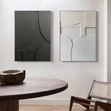 Nordic 3D Effect Geometric Painting Art