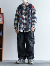 Urban Loose Plaid Long Sleeve Shirt