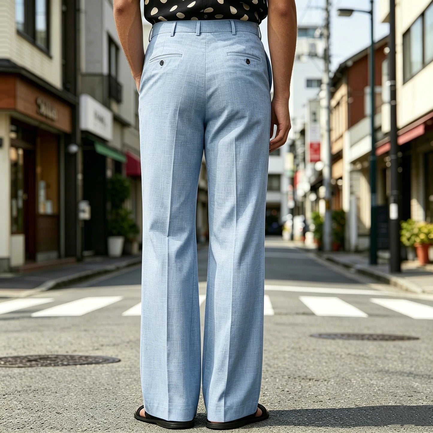 Old Money Micro Flare Pants High Waist Slim Fit