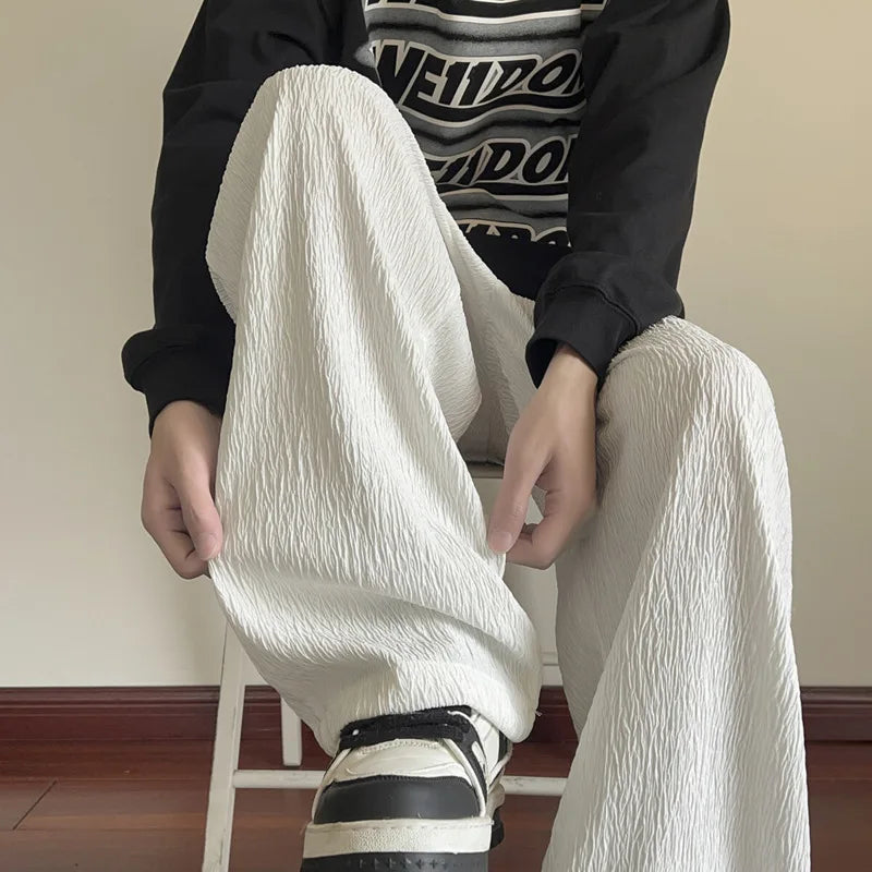Vintage Oversized Wide Leg Silky Pants