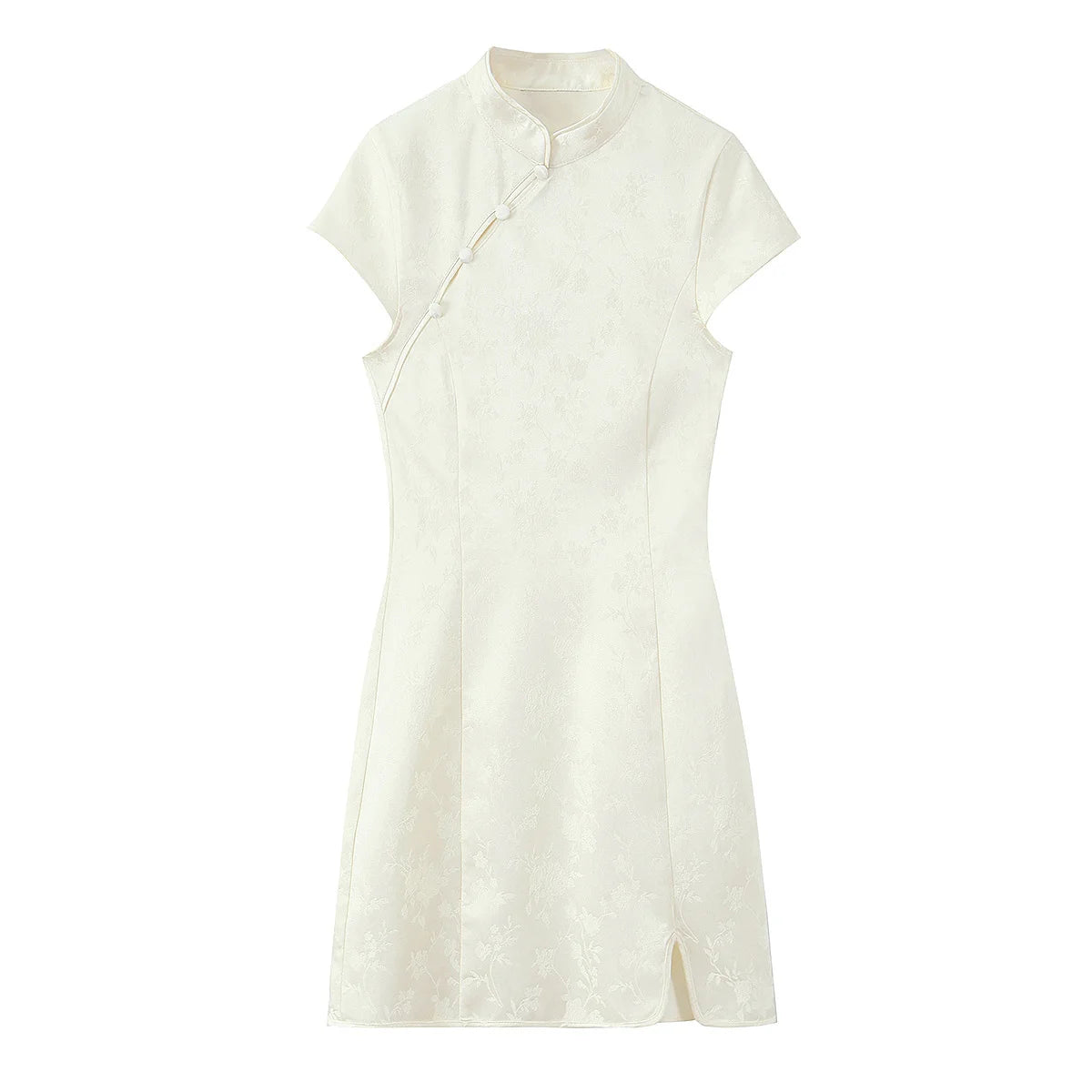 Vintage Chinese Style Jacquard Mini Dress