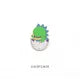 Recreational Pixel Style Dinosaur Carton Metal Brooch